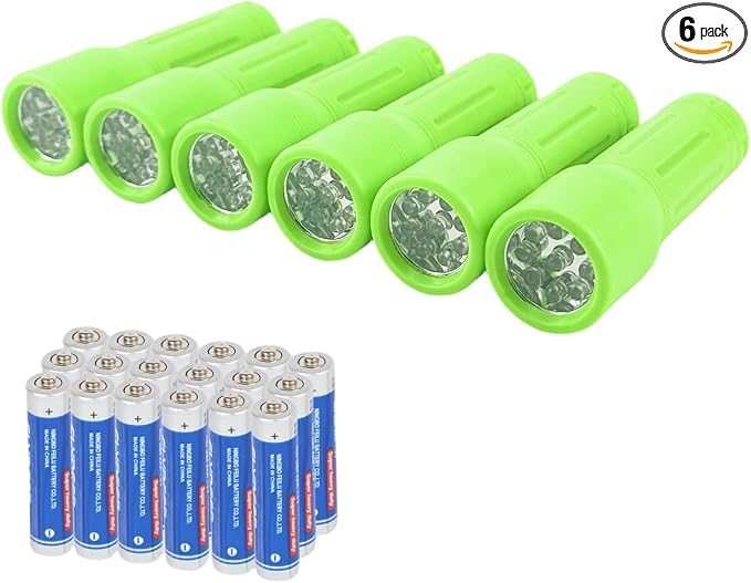 9-LED Mini Flashlight, Small Multicolor Flashlights by Hilngav