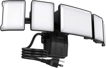 Olafus 130W Flood Lights Outdoor Plug in, 13000LM LED Security Light, 6500K by Olafus