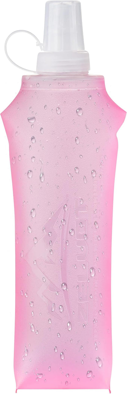 Zelvot Running Vest Soft Flask, BPA-Free 500ml Collapsible Water Bottle by Zelvot