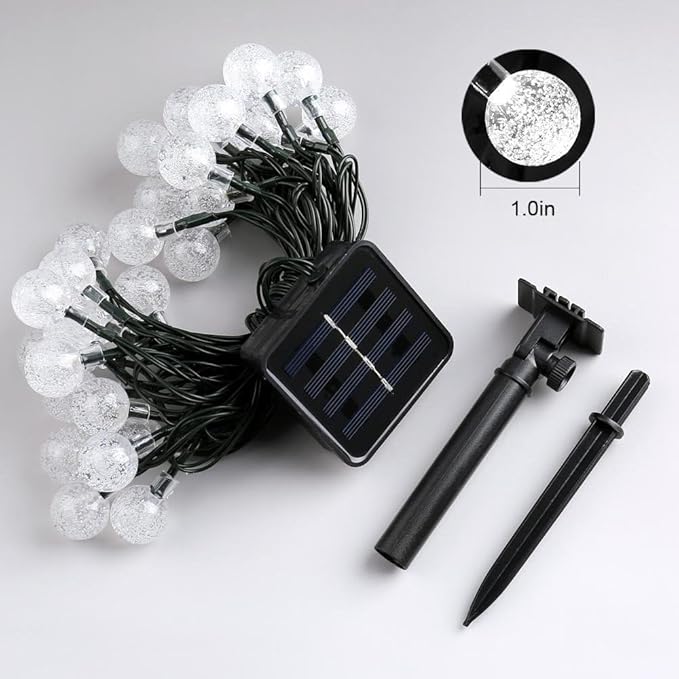 Toodour Solar String Lights Outdoor, 56ft 100 LED Globe String Light - Image 8
