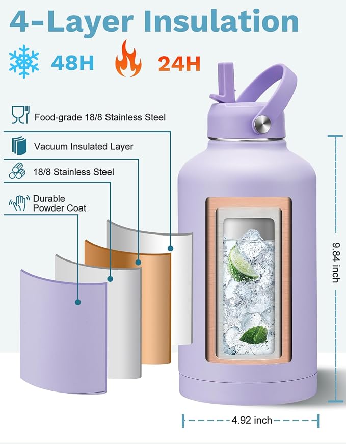 BENZZO Insulated Gallon Water Bottle - Image 5