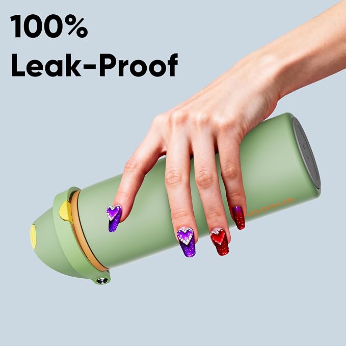 Insulated Water Bottle with Straw - Image 6