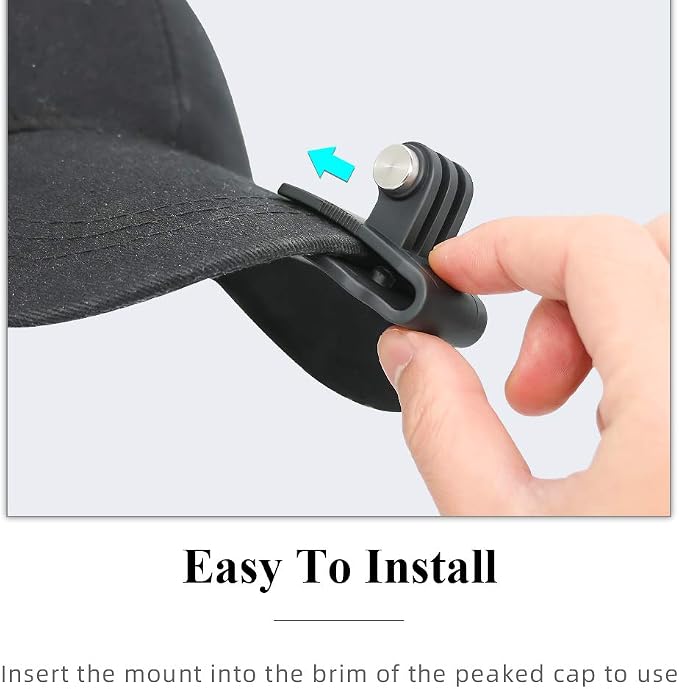 SUREWO Baseball Hat Clip Mount Baseball Cap Clamp Quick Release Mount Compatible - Image 2