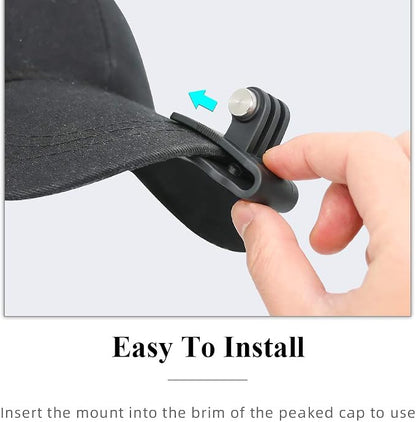 SUREWO Baseball Hat Clip Mount Baseball Cap Clamp Quick Release Mount Compatible - Image 2