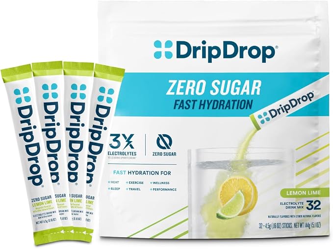 DripDrop Sugar Free Hydration Packets by DripDrop