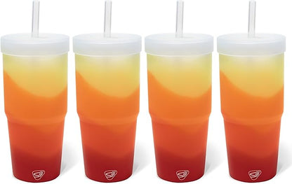 Silipint: 32oz Silicone Straw Tumbler, Unbreakable, Dishwasher Safe by Silipint