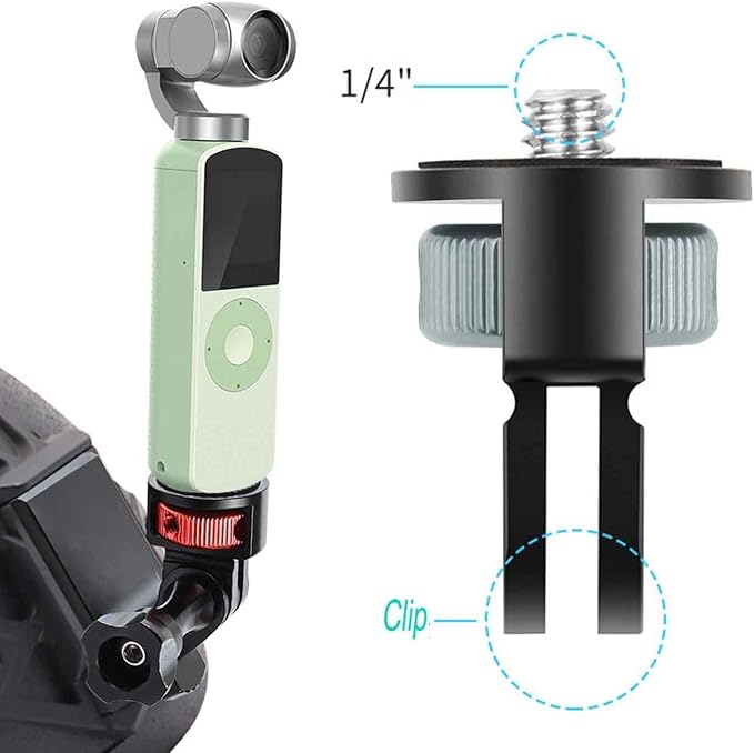 Aluminum Camera Tripod Adapter 1/4"-20 Conversion Adapter Mounts Compatible - Image 2