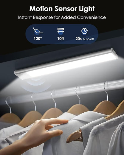 5-Pack 12in Under Cabinet Lighting, Upgraded 2500mAh Rechargeable Under Cabinet - Image 2