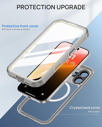 Lanhiem Magnetic for iPhone 16 Case, IP68 Waterproof Dustproof Case, Full Body - Image 6