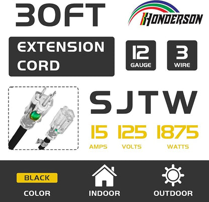 Indoor Outdoor Extension Cord Weatherproof - Image 2