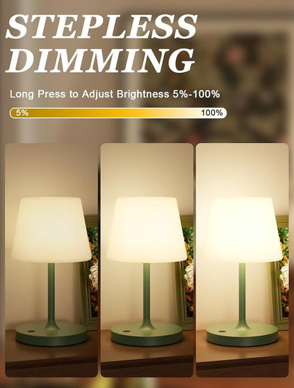 Kakanuo Green Cordless Shower Lamp Waterproof, Rechargeable Cordless Lamp - Image 2