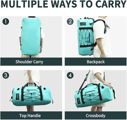 80L Dry Bag Large Waterproof Bag Roll-Top Heavy Duty Fishing Duffel Bag - Image 5
