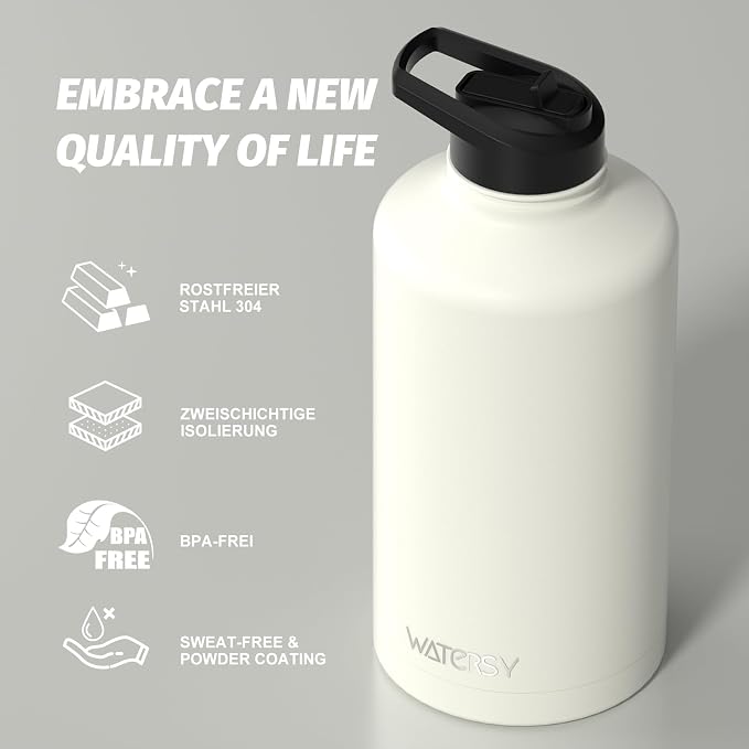 87oz Insulated Water Bottle, BPA Free&Leak Proof, 1.5 Gallon Stainless Steel - Image 8