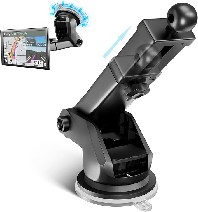 EWAY 2PCS for Garmin GPS Mount w/Telescopic Extension Arm, Replacement Dash by EWAY