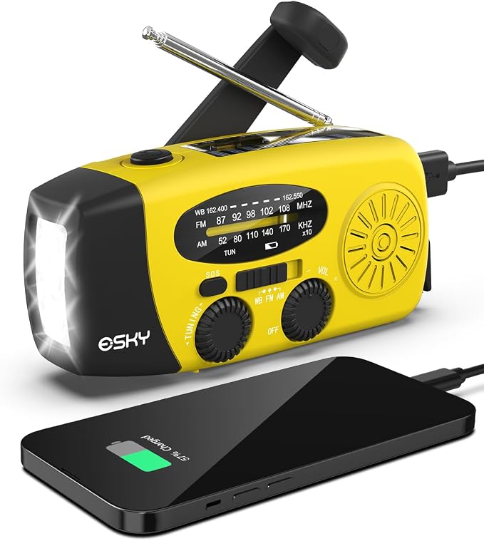 Esky Emergency Hand Crank Radio by Esky
