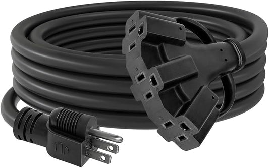 2FT 12/3 Outdoor Extension Cord by AHSGMK