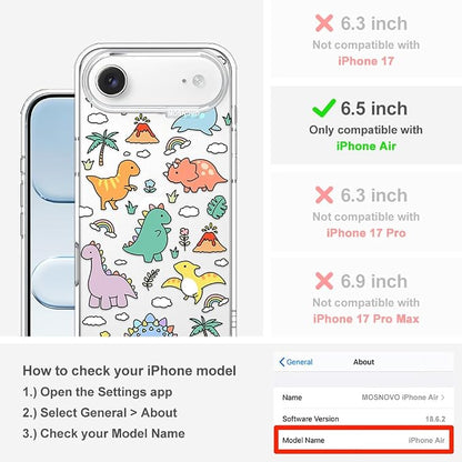 MOSNOVO for iPhone Air Case | Military Grade 6.6ft Drop Tested | Camera Control - Image 2