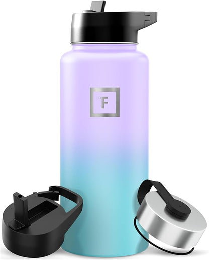IRON °FLASK Camping & Hiking Hydration Flask - 32 oz Cotton Candy by IronFlask
