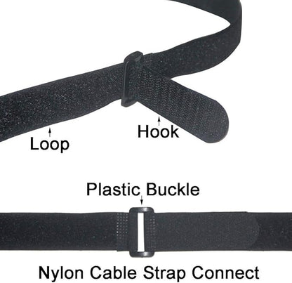 Reusable Fastening Straps Straps, 16 Pack inch Hook And Loop Straps, Cable - Image 3