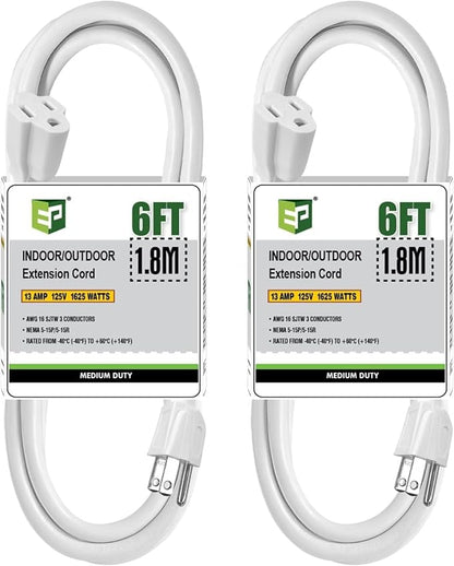 EP 2 Pack 6 Ft Outdoor Extension Cord by ENERGYPRO