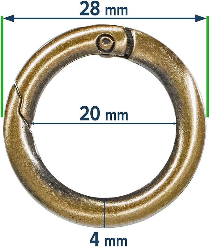 Paracord Planet Spring Gate O Rings – Available in 3/4 Inch and 1 Inch Sizes – - Image 5