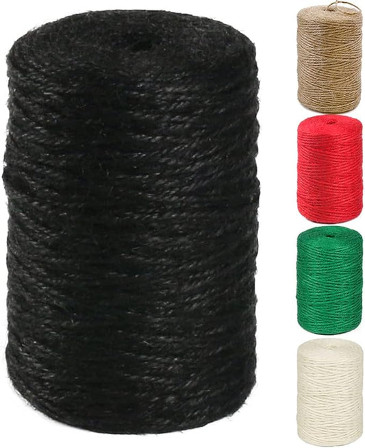 PerkHomy Natural Jute Twine 600 Feet Long Colored Twine Rope by PerkHomy