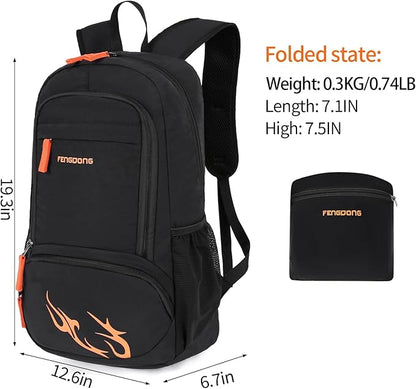 FENGDONG 35L Lightweight Foldable Waterproof Packable Travel Small Hiking - Image 2