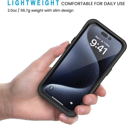 Lanhiem Magnetic for iPhone 15 Pro Case, Waterproof Dustproof Cover, Full Body - Image 4