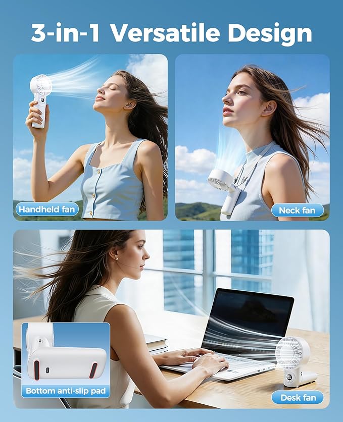 2026 Upgrade 3 In 1 Handheld Portable Turbo Fan - Image 3