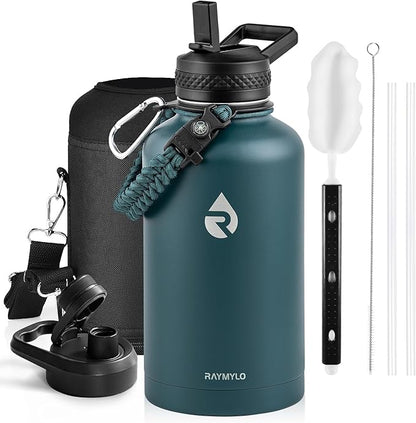 RAYMYLO Insulated Water Bottle 64 oz, Triple Wall Vacuum Stainless Steel by RAYMYLO