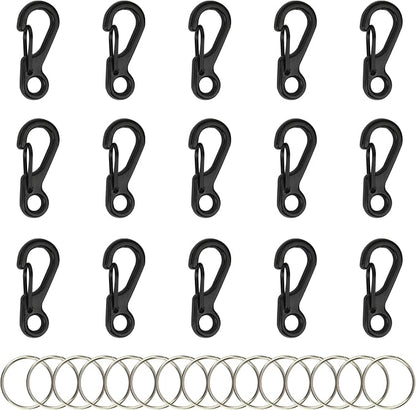SWATOM Small Mini Carabiner Clip Tiny Spring Snap Hook Keychains Micro by SWATOM