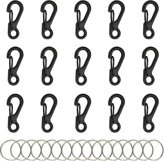 SWATOM Small Mini Carabiner Clip Tiny Spring Snap Hook Keychains Micro by SWATOM
