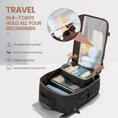 LOVEVOOK 50L Travel Backpack Carry On Airline Approved, Large Backpack - Image 6