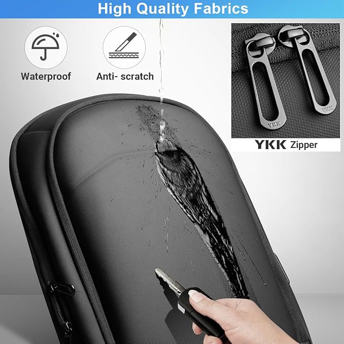 hk Business Backpack for Men 17 Inch, Slim & Expandable Waterproof Travel - Image 5