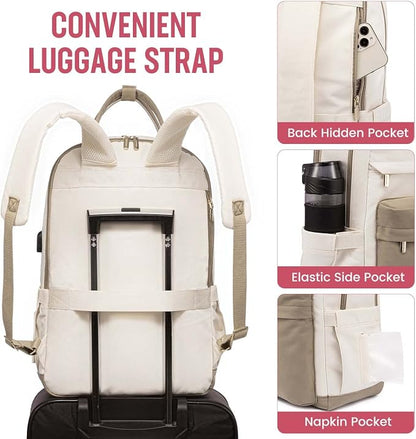 LOVEVOOK Laptop Backpack for Women, 17.3 Inch Laptop Bag - Image 4