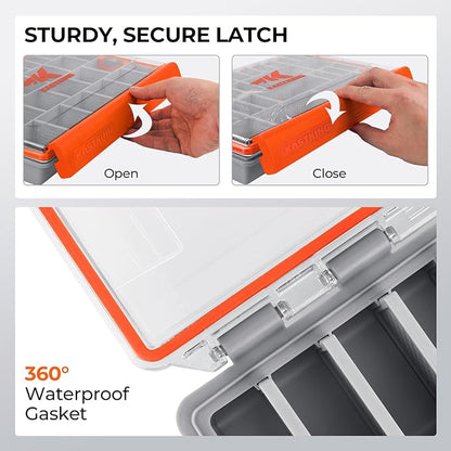 KastKing HyperSeal Waterproof Tackle Box, Waterproof 3600 and 3700 Tackle Trays - Image 3