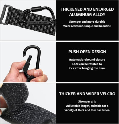 KVAEY 2 Pack Multipurpose Hook for Hanging Helmet, Durable Carabiners, Roll Bar - Image 3