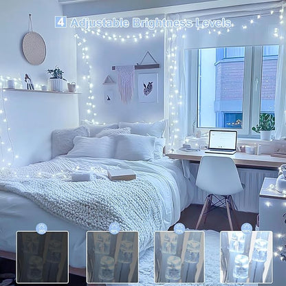 JMEXSUSS 800 LED White Christmas String Lights Outdoor, String Twinkle Lights - Image 3