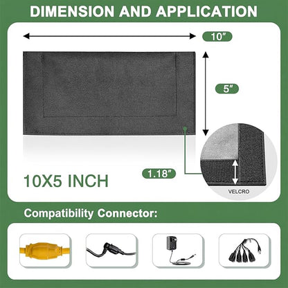 3Pack Outdoor Extension Cord Safety Cover, 10x5 Inch, 600D Canvas Material - Image 2