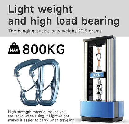 Heavy Duty Carabiner Clip Hook 8KN, - Image 4