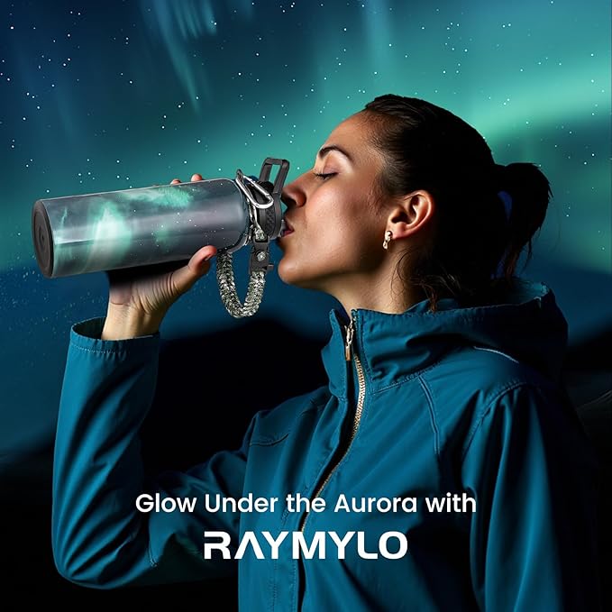 RAYMYLO Insulated Water Bottle 40 oz, Triple Wall Vacuum Stainless Steel - Image 2