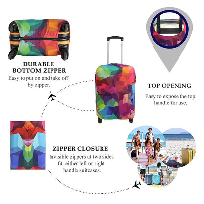 Explore Land Travel Luggage Cover Suitcase Protector Fits 23-26 Inch Case - Image 3