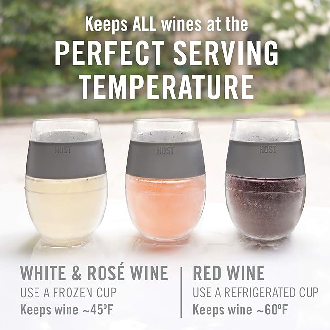 HOST Cooling Cup Set of 4 Plastic Double Wall Insulated Freezable Drink - Image 2
