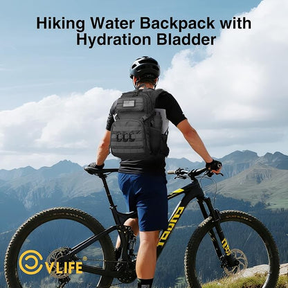 CVLIFE Hydration Backpack with 3L TPU Tactical Water Bladder, 22L Hiking - Image 8