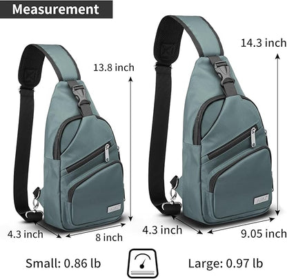 AMJ Crossbody Sling Bag Men Women, Casual Shoulder Backpack, Chest Daypack - Image 2