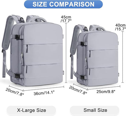 Grey Travel Backpack - Image 2