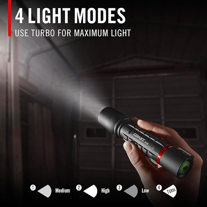 Coast XP11R 2600 Lumen USB-C Rechargeable LED Flashlight - Image 3