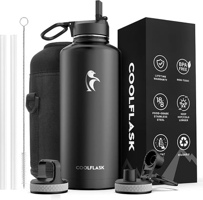 Insulated Water Bottle 87 oz by Coolflask