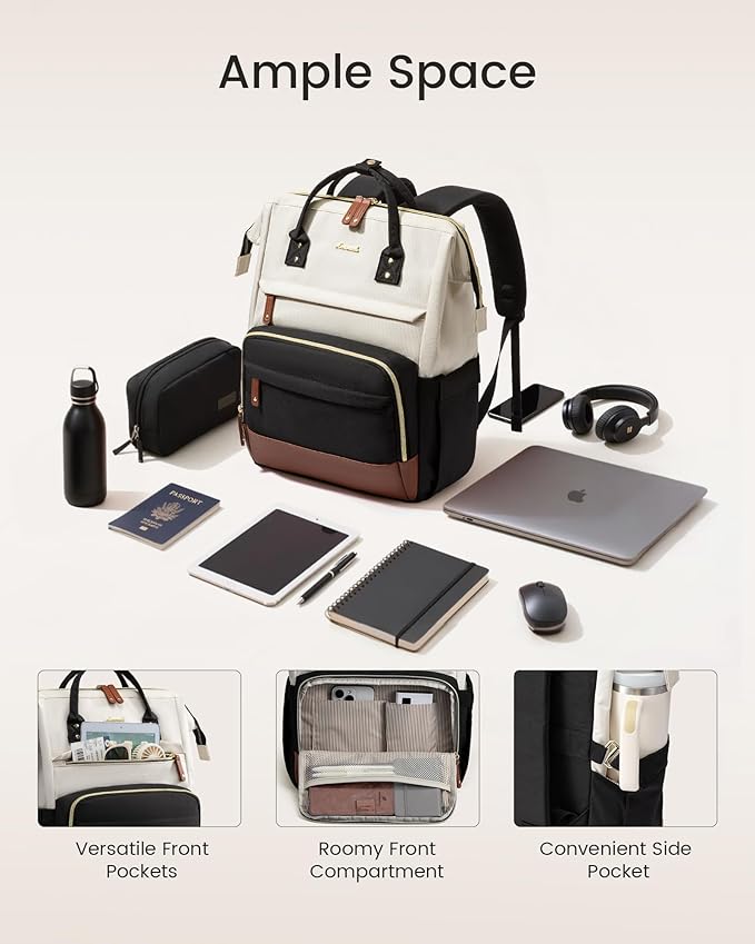 LOVEVOOK Laptop Backpack for Women, 15.6 Inch Work Business Backpacks Purse - Image 5