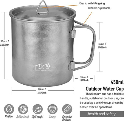 TiTo Titanium Cup Titanium Pot - Image 2